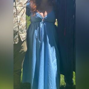 Abercrombie Light Blue Maxi Dress